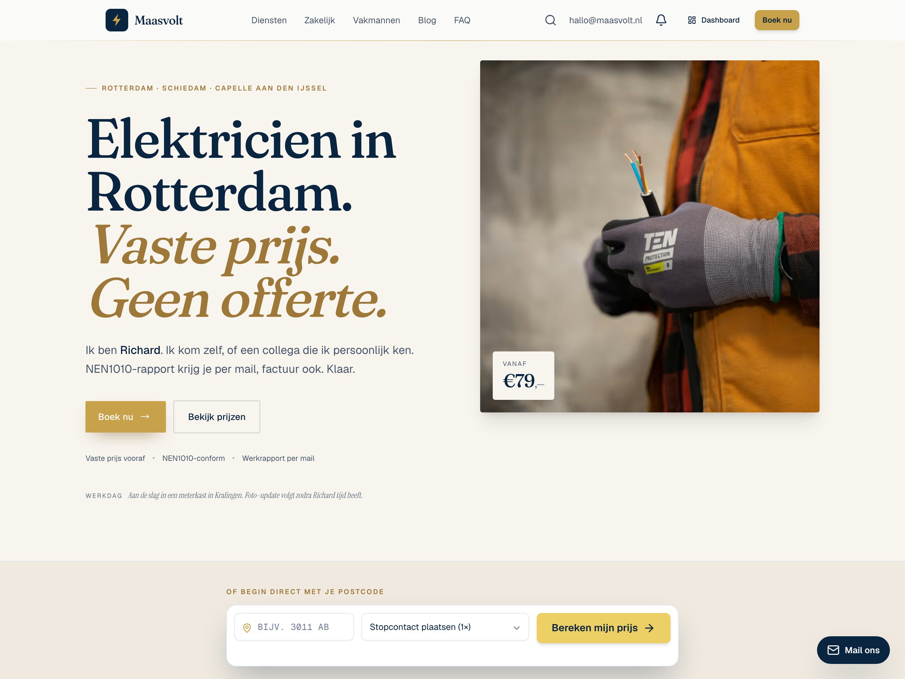 Maasvolt — website door MAAS·studio